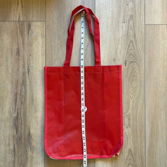 NEW Lululemon Large Reusable Shopping Bags - Motivational Messages - Red & White - Picture 3 of 8